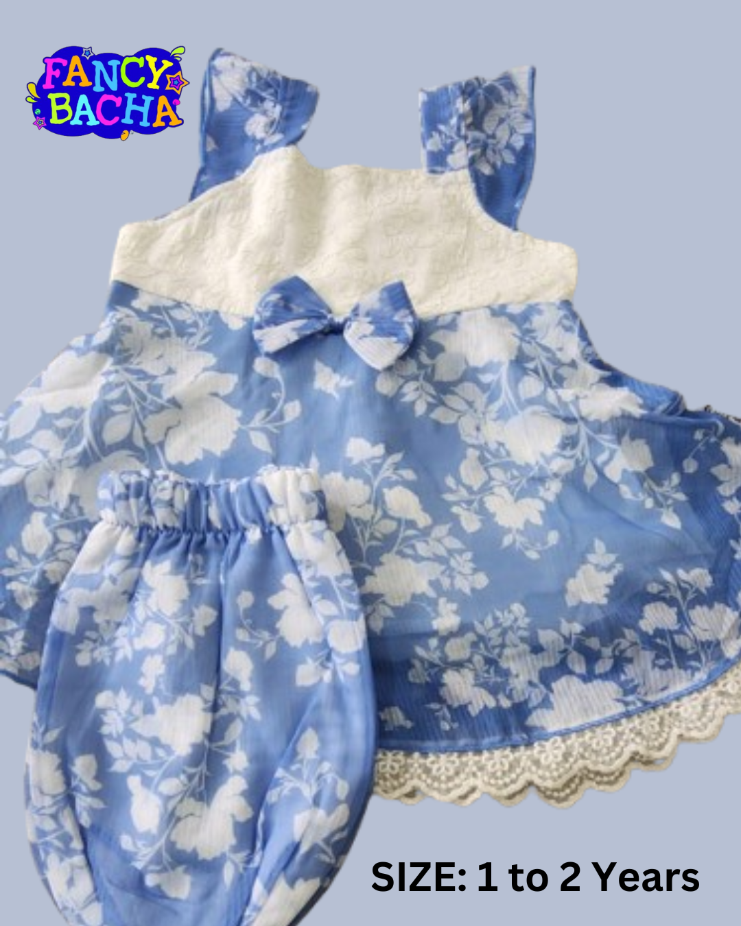 Beautiful frock for 1 to 2-year-old girls