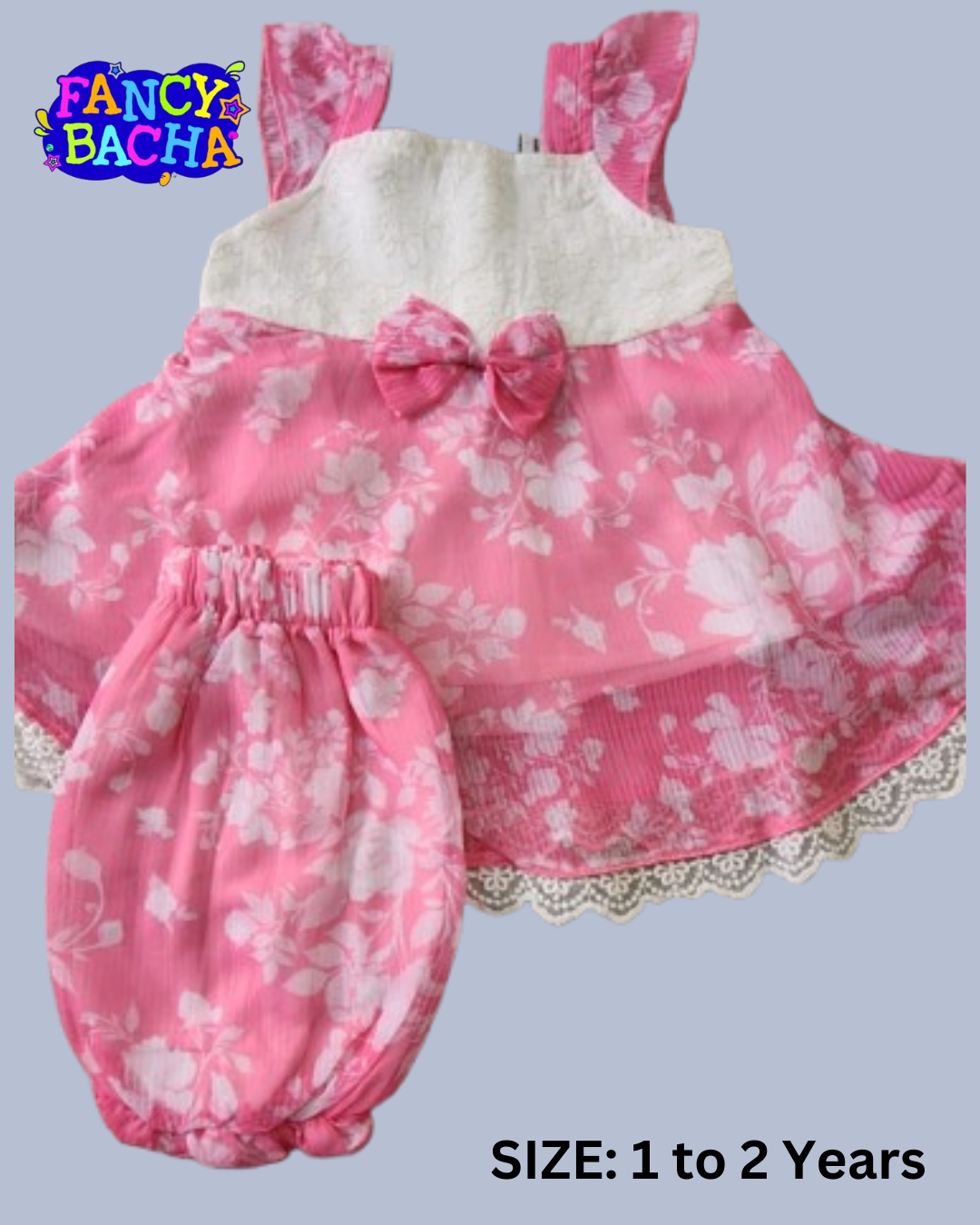 Beautiful frock for 1 to 2-year-old girls